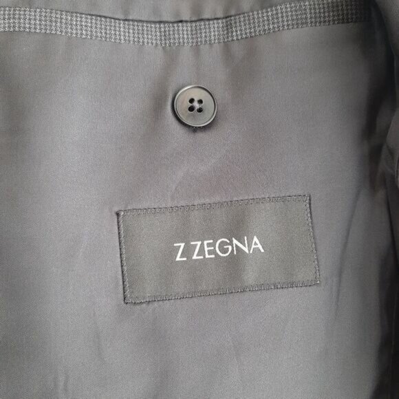 Z ZEGNA Turati 100% Wool Blazer Jacket Gray Men's Sz 44 R - Picture 14 of 15